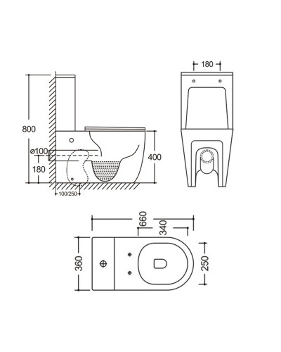 Унітаз підлоговий Qtap Grand Ultra Quiet безобідковий з сидінням Soft-close WHITE QT26228301W