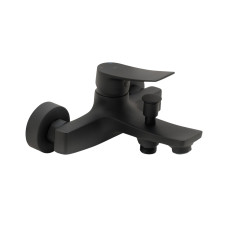 Комплект Qtap Nihonto: Змішувач для ванни QTNH3022101DCB + Душовий комплект (QT054BL43074+QTRUC125BLM45780+QT829910842854OB)