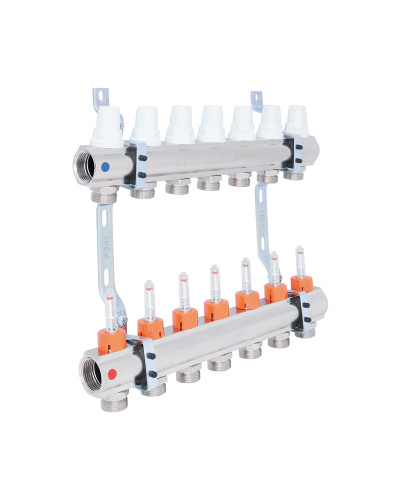 Колектор Icma 1" 7 виходів, з витратомірами №K013