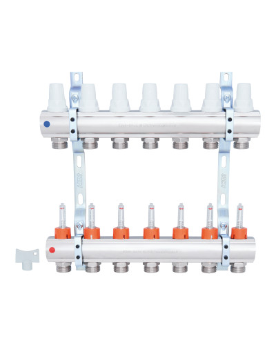 Колектор Icma 1" 7 виходів, з витратомірами №K013
