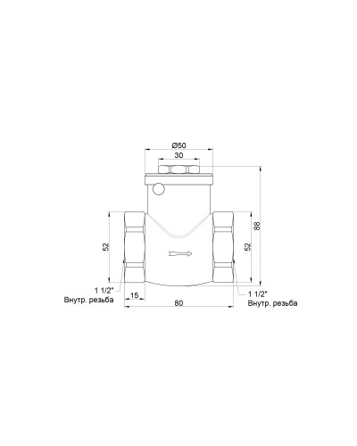 Зворотний клапан SD Plus 1" 1/2 SD242W40