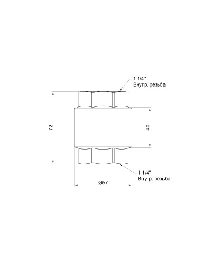 Зворотний клапан SD Forte 1" 1/4 SF240W32