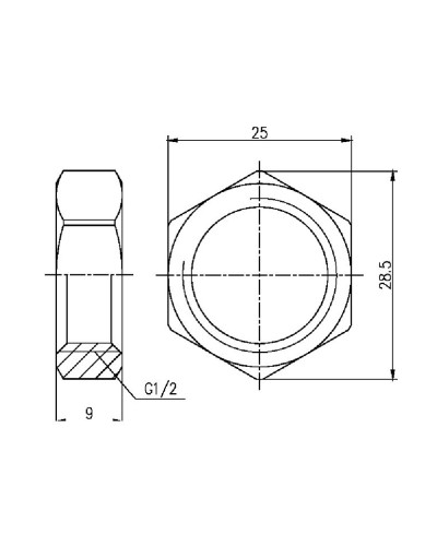 Контргайка SD Forte 1/2" SF35015