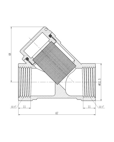 Фільтр SD Forte 3/4" для газа SF125G20