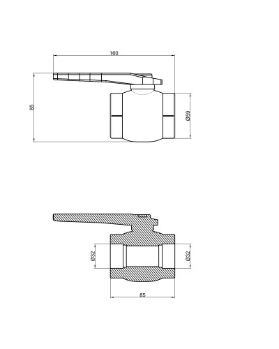 Кран кульовий PPR Thermo Alliance 32