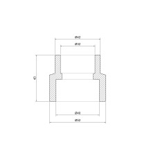 Муфта PPR Thermo Alliance 40х32