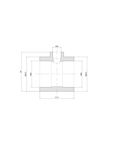 Трійник PPR Thermo Alliance 63х20х63