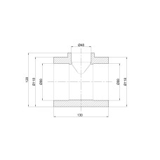 Трійник PPR Thermo Alliance 90х50х90