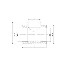 Трійник PPR Thermo Alliance 90х75х90