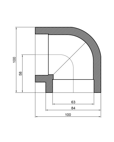 Кутик PPR Thermo Alliance 63, 90°