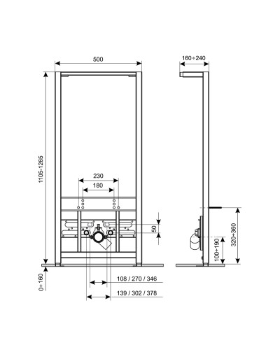 Інсталяція для біде Qtap Nest QT0155706B