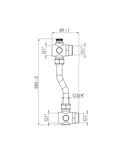 Байпас для колектора SD Forte 1" SF004W25