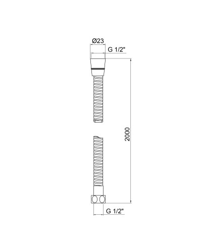 Шланг Lidz Niagara 04 2 м LDNIA04CRM35453 Chrome