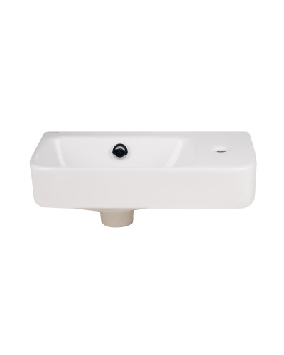 Раковина Qtap Tern 450х260х155 White з донним клапаном QT17115117RW