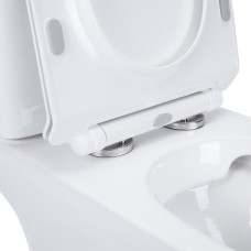 Унітаз-компакт Qtap Presto безобідковий з сідінням Soft-close QT24221217AW