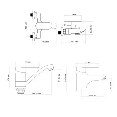 Набір змішувачів Lidz Tani (001F1+0061+003M)