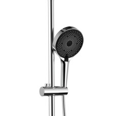 Душова система з верхнім тропічним душем універсальна Qtap Scorpio термостатична на три споживача (з виливом) QTSCO112CRM45901 Chrome