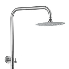Душова система з верхнім тропічним душем універсальна Lidz Aria 1033 на три споживача (з виливом) (k35) LDARI1033NKS46109 Nickel