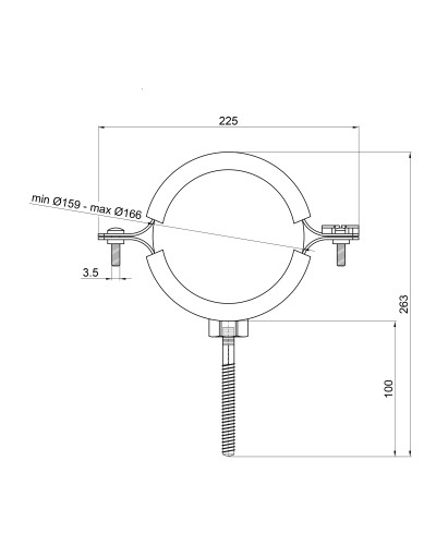 Хомут Thermo Alliance Forte 6" (D159-166 мм) SF100150