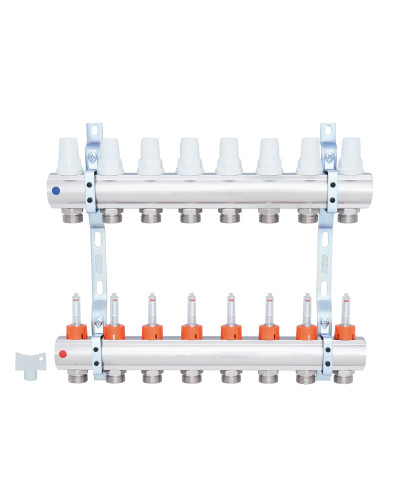 Колектор Icma 1" 8 виходів, з витратомірами №K013