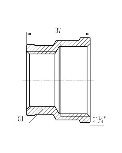 Муфта редукційна SD Forte 1" 1/4х1" ВВ SF3573225