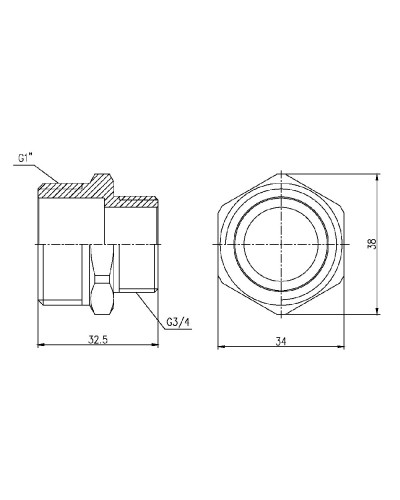 Ніпель Thermo Alliance Forte 1"х 3/4"З SF3592520