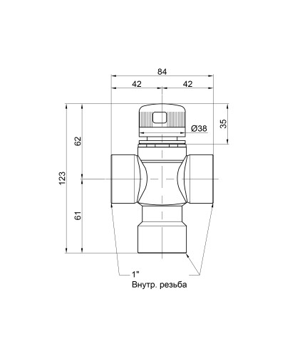 Змішувач термостатичний Icma 1" №149