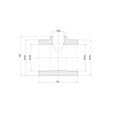 Трійник PPR Thermo Alliance 110х50х110