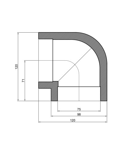 Кутик PPR Thermo Alliance 75, 90°