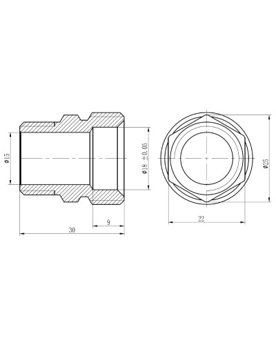 Муфта обтискна SD Forte 20х1/2" ЗР SF172W2015