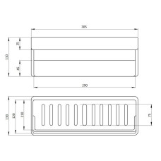 Полиця універсальна Qtap Police пластикова QTPL02 White