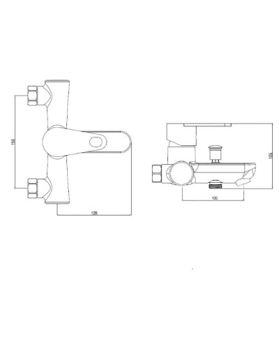 Змішувач для ванни Brinex 37W 006