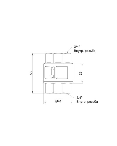 Зворотний клапан SD Forte 3/4" SF240NW20