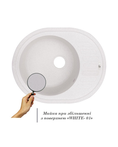 Кухонна мийка Lidz 620x500/200 WHI-01 (LIDZWHI01615500200)