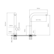 Змішувач для кухні Qtap Zdenek QTZDN9032103FC Brushed Nickel PVD