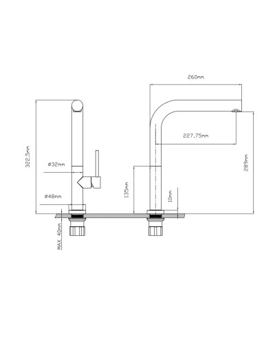 Змішувач для кухні Qtap Zdenek QTZDN9032103FC Brushed Nickel PVD