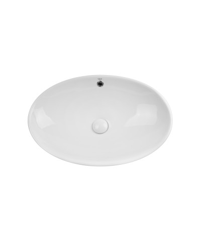 Раковина-чаша Qtap Dove 625х415х150 White з донним клапаном QT06113077W