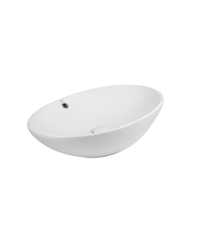 Раковина-чаша Qtap Dove 625х415х150 White з донним клапаном QT06113077W