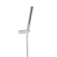 Душова система з верхнім тропічним душем універсальна Qtap Brno термостатична на два споживача QTBRN5769103ONC Chrome