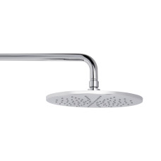 Душова система з верхнім тропічним душем універсальна Qtap Brno термостатична на два споживача QTBRN5769103ONC Chrome