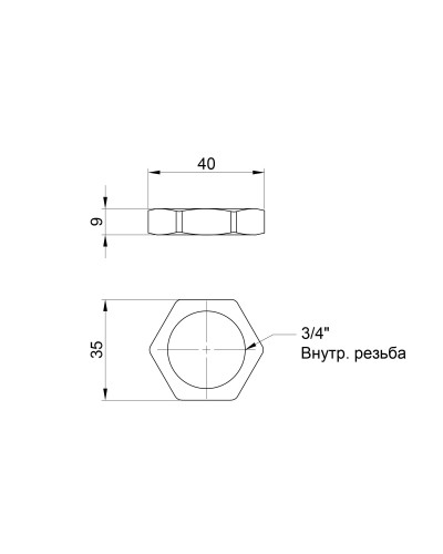 Контргайка SD Plus 3/4" SD40120