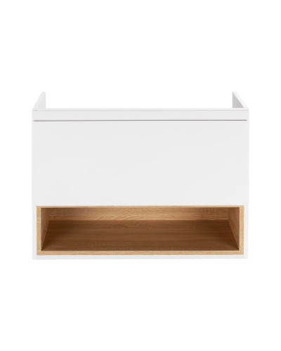 Тумба підвісна Qtap Robin 900х580х500 WHITE/WHITISH OAK QT1374TPВ9001NWWO