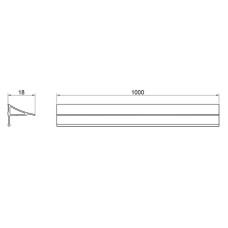 Набір декоративні планки для піддону та ванни (2x1м) + з'єднання + 2 ковпачки Qtap WCS031