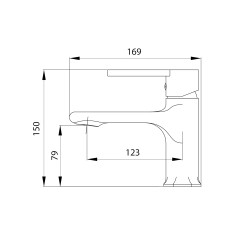 Змішувач для раковини Qtap Taurus QTTAU270BLM45660 Black Matt