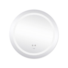 Дзеркало Lidz Aria R600 з LED-підсвічуванням Touch, з антизапотіванням, з димером, рег. яскравості LD78LR600