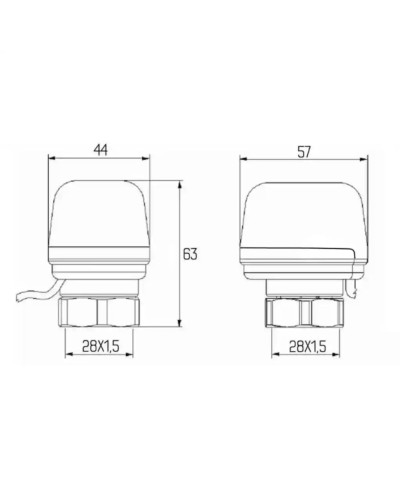 Сервопривод Icma 230V тип закритий №980 (NC)