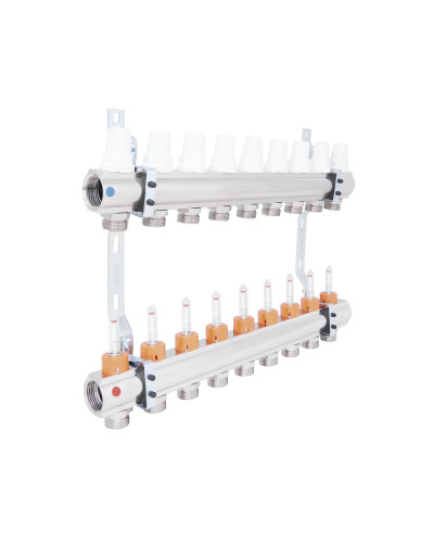 Колектор Icma 1" 9 виходів, з витратомірами №K013