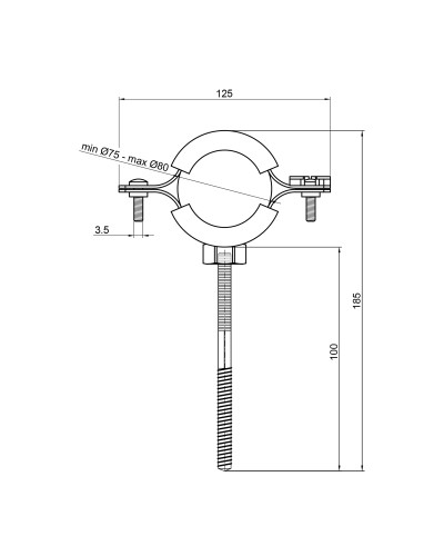 Хомут SD Plus 2" 1/2 SD10063