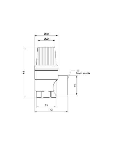 Запобіжний клапан SD Plus 1/2" ВР 6 бар SD2446