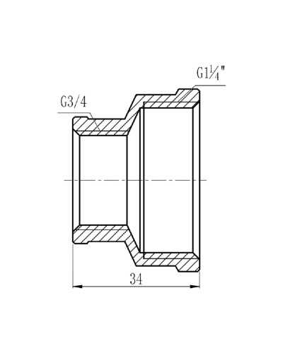 Муфта редукційна SD Forte 1" 1/4х3/4" ВВ SF3573220